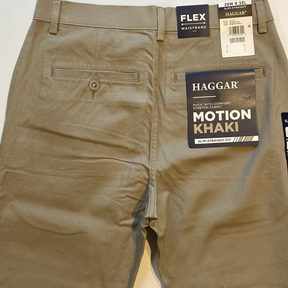 Haggar SZ 29 x 32 Motion Stretch Khaki Pants New D8 - Picture 13 of 13